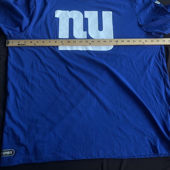 New York Giants Shirt Mens 2XL Blue NFL Football Combine Authentic Tee New Era - Picture 9 of 10